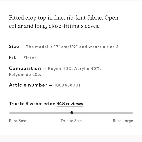 H&M Collared Rib-Knit Top - Picture 8 of 8